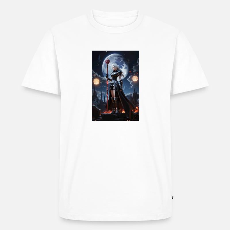 AI 3D Version 51 - Männer Premium Bio T-Shirt - Weiß