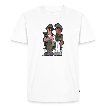 Aliança Povo-MFA - T-shirt Premium bio Homme - blanc - Devant - Nico (187cm)