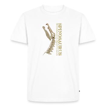 Os du crâne du spinosaure - T-shirt Premium bio Homme - blanc - Devant - Nico (187cm)