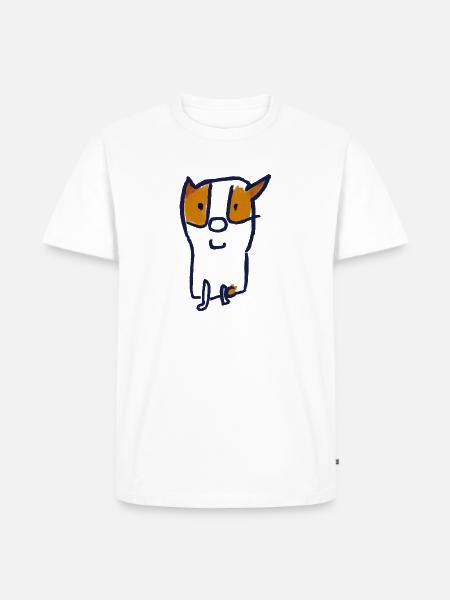 Wütendster Dämonenhund - Männer Premium Bio T-Shirt - Weiß