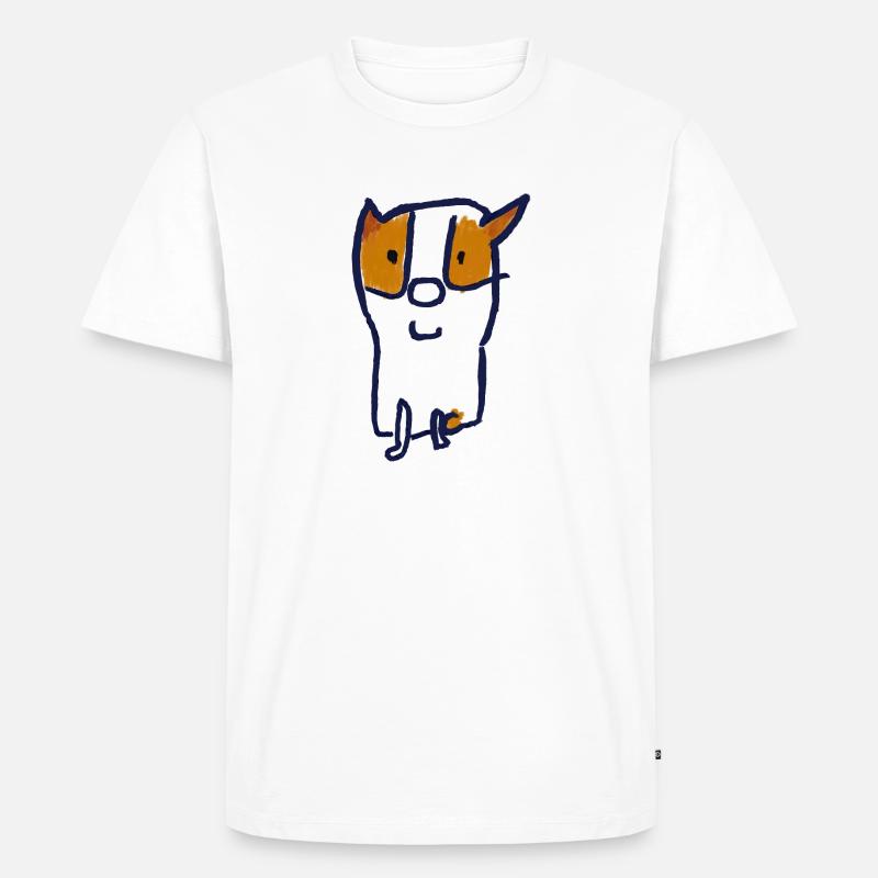 Wütendster Dämonenhund - Männer Premium Bio T-Shirt - Weiß