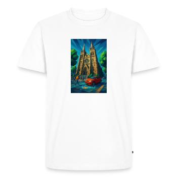Sydney ST MARY CATHEDRAL – Gothic under the sun - Men's Premium Organic T-Shirt - white - Front - Nico (187cm)