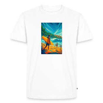 Sydney BONDI BEACH – Height in Harmony - Men's Premium Organic T-Shirt - white - Front - Nico (187cm)