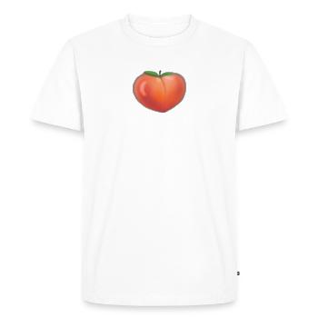 peach - Men's Premium Organic T-Shirt - white - Front - Nico (187cm)
