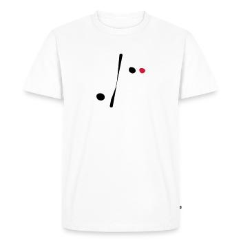 miro interprétation - T-shirt Premium bio Homme - blanc - Devant - Nico (187cm)