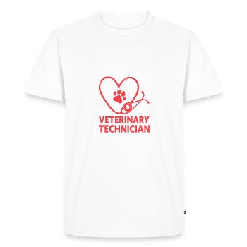 I'm A Veterinary Technician Vet Tech - Men's Premium Organic T-Shirt - white - Front - Nico (187cm)