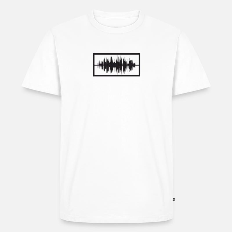 Frequenz - Männer Premium Bio T-Shirt - Weiß