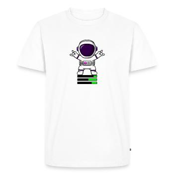 Rock astronaute - T-shirt Premium bio Homme - blanc - Devant - Nico (187cm)