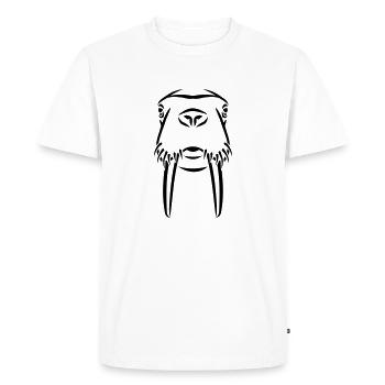 Morse - T-shirt Premium bio Homme - blanc - Devant - Nico (187cm)