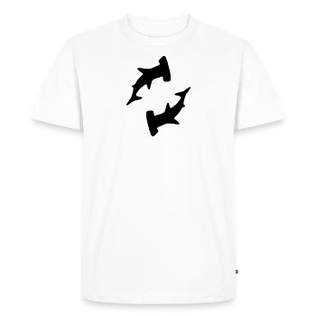 Sharks 6 - Men's Premium Organic T-Shirt - white - Front - Nico (187cm)