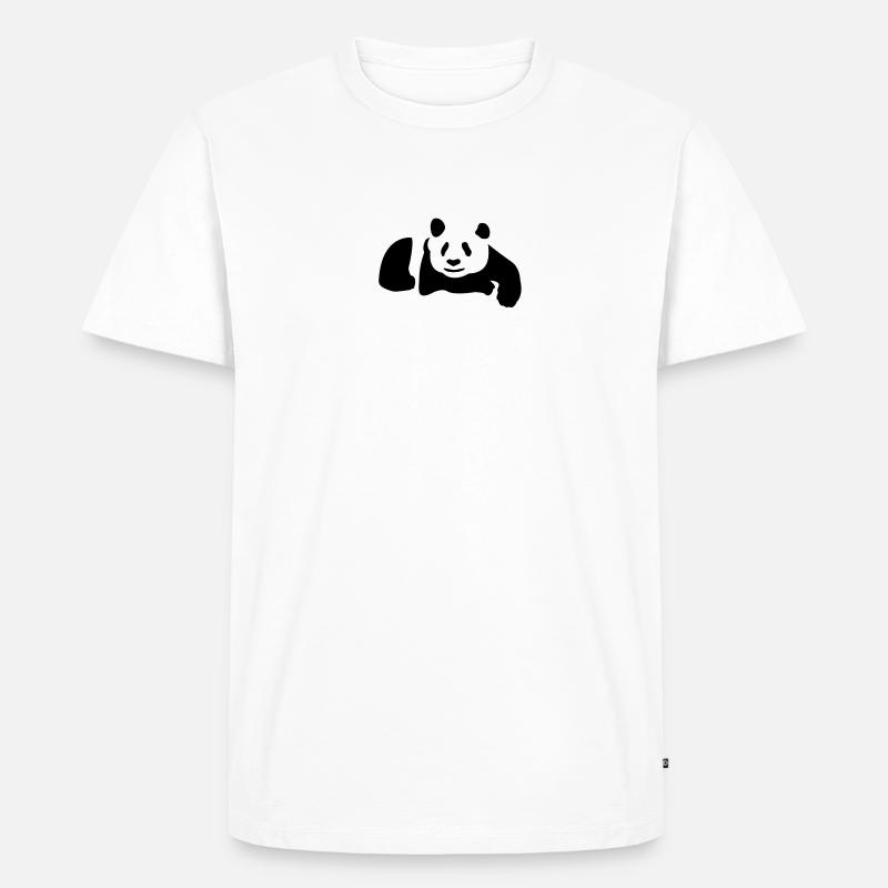 Panda - T-shirt Premium bio Homme - blanc