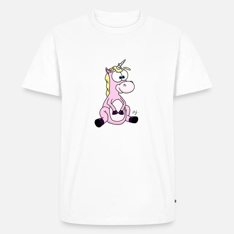 Einhörnchen - Männer Premium Bio T-Shirt - Weiß