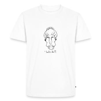 Mauvaise poussière! - T-shirt Premium bio Homme - blanc - Devant - Nico (187cm)