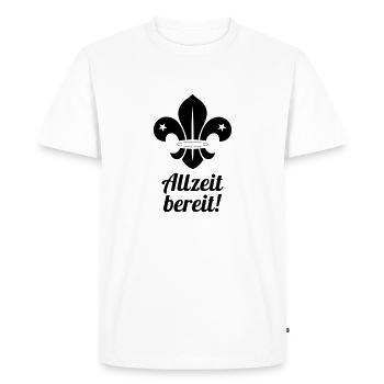 Scout Scouting Pfadfinder Pfadfinderin Scoutisme - Men's Premium Organic T-Shirt - white - Front - Nico (187cm)