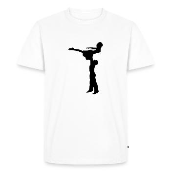 Dancing Dance Music - Men's Premium Organic T-Shirt - white - Front - Nico (187cm)