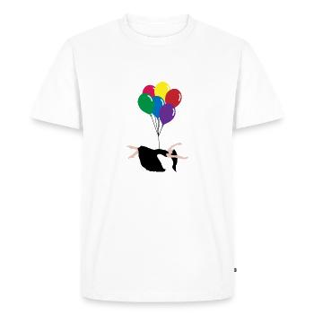 Balloon - T-shirt Premium bio Homme - blanc - Devant - Nico (187cm)