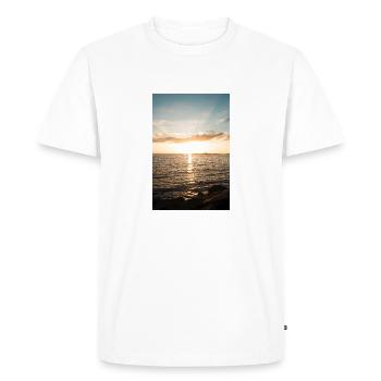 océan - T-shirt Premium bio Homme - blanc - Devant - Nico (187cm)
