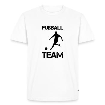 Équipe de football - T-shirt Premium bio Homme - blanc - Devant - Nico (187cm)