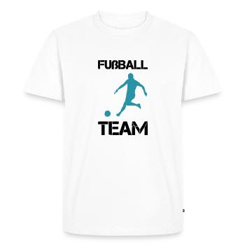 Équipe de football - T-shirt Premium bio Homme - blanc - Devant - Nico (187cm)