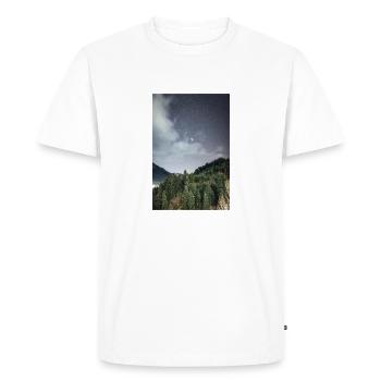 Orion constellation rising above the mountains - Men's Premium Organic T-Shirt - white - Front - Nico (187cm)