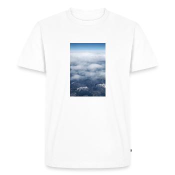 Formations nuageuses et Alpes près de la Zugspitze - T-shirt Premium bio Homme - blanc - Devant - Nico (187cm)