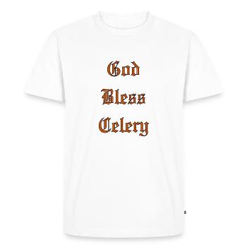 Bénédiction divineCéleri - T-shirt Premium bio Homme - blanc - Devant - Nico (187cm)