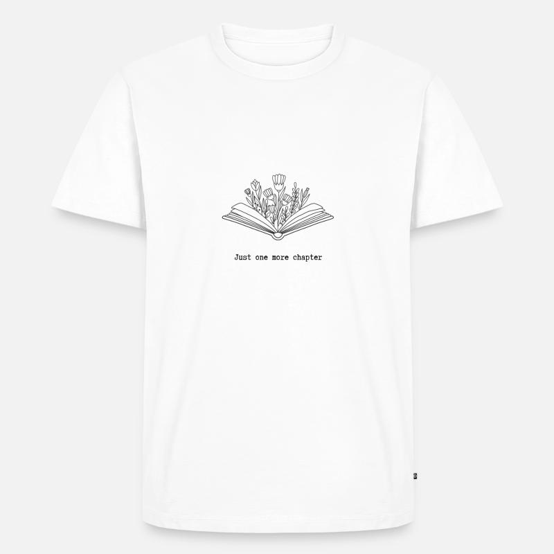 Just one more chapter - Männer Premium Bio T-Shirt - Weiß