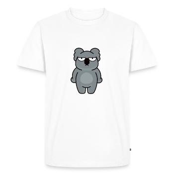 Miś koala - Men's Premium Organic T-Shirt - white - Front - Nico (187cm)