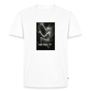 Encore un essai. - T-shirt Premium bio Homme - blanc - Devant - Nico (187cm)