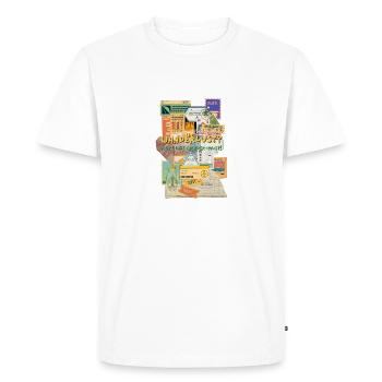 Wanderlust - Men's Premium Organic T-Shirt - white - Front - Nico (187cm)