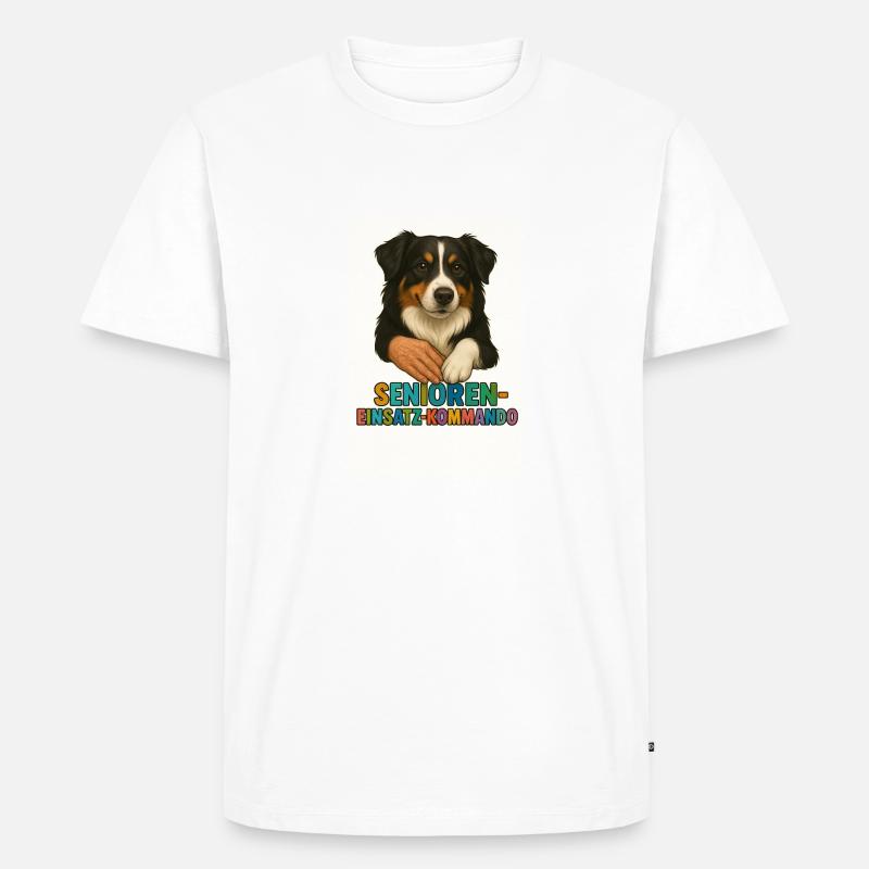 Systemrelevant auf 4 Pfoten - Männer Premium Bio T-Shirt - Weiß