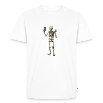 Selfie - T-shirt Premium bio Homme - blanc - Devant - Nico (187cm)