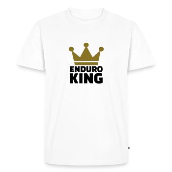 Enduro - T-shirt Premium bio Homme - blanc - Devant - Nico (187cm)