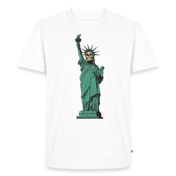 Lady Skullerty - T-shirt Premium bio Homme - blanc - Devant - Nico (187cm)