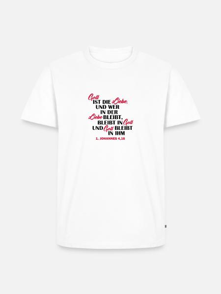 gott ist liebe - Männer Premium Bio T-Shirt -