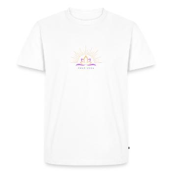YOGALOVE-Chemise - T-shirt Premium bio Homme - blanc - Devant - Nico (187cm)
