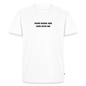 Trust Me, I Delete Nothing - T-shirt Premium bio Homme - blanc - Devant - Nico (187cm)