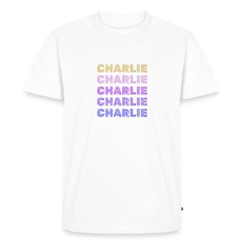 Cadeau pour Charlie - T-shirt Premium bio Homme - blanc - Devant - Nico (187cm)
