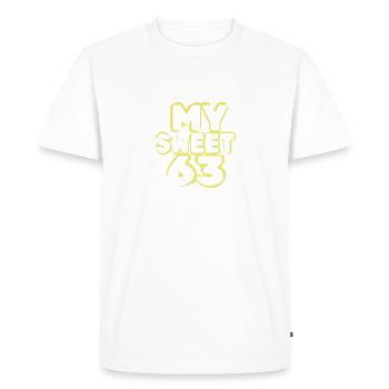 63 - T-shirt Premium bio Homme - blanc - Devant - Nico (187cm)