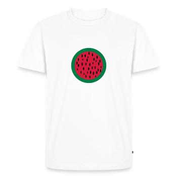 melone - T-shirt Premium bio Homme - blanc - Devant - Nico (187cm)