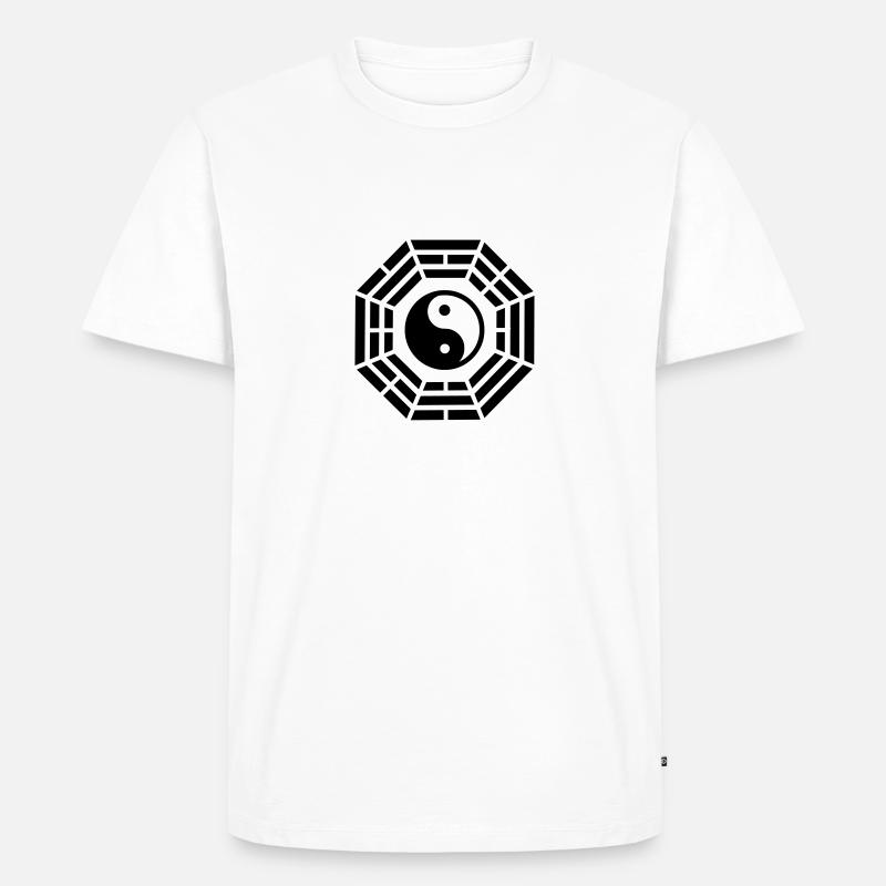 Feng shui - Männer Premium Bio T-Shirt - Weiß