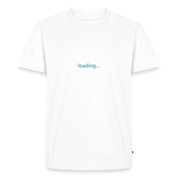 Loading bar, Preload, Bar, load, computer - Men's Premium Organic T-Shirt - white - Front - Nico (187cm)