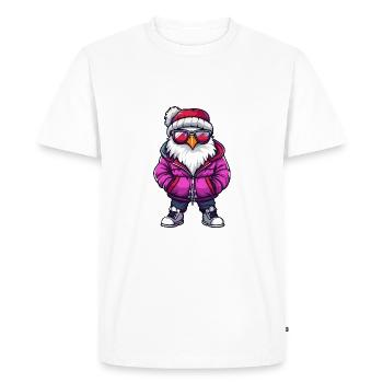 Eagle Winter Comic - Men's Premium Organic T-Shirt - white - Front - Nico (187cm)