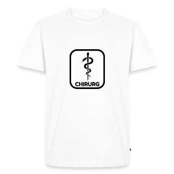 Doctor Arzt Surgeon Chirurg Surgery Chirurgie - Men's Premium Organic T-Shirt - white - Front - Nico (187cm)