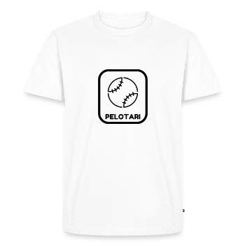 Pelote Basque Pelotari Sport Sportif - T-shirt Premium bio Homme - blanc - Devant - Nico (187cm)
