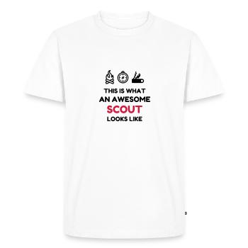 Scout Scouting Pfadfinder Pfadfinderin Scoutisme - Men's Premium Organic T-Shirt - white - Front - Nico (187cm)