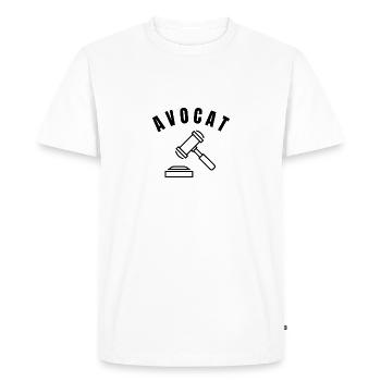 Collection Avocat - Profession - T-shirt Premium bio Homme - blanc - Devant - Nico (187cm)