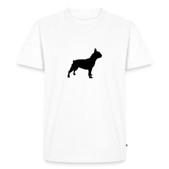 Bouledogue - T-shirt Premium bio Homme - blanc - Devant - Nico (187cm)