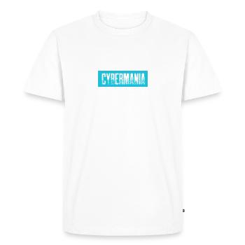 Cybermania - Männer Premium Bio T-Shirt - Weiß - Vorne - Nico (187cm)