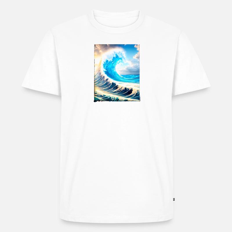 Perfect Wave #002f - Männer Premium Bio T-Shirt - undefined